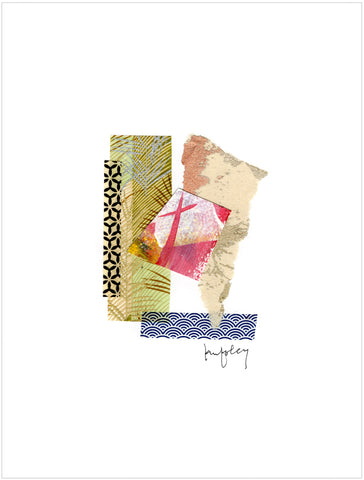 NVC115 Pink & White Skewed Square