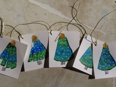 Handpainted Tree Gift Tags